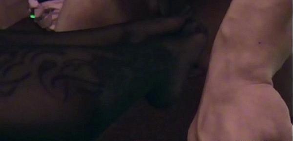  German Amateur Teen Give the Perfect Footjob in Stockings